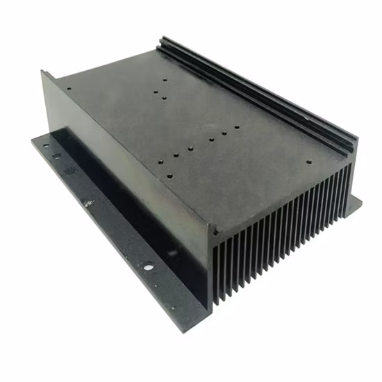 Estrusione di dissipatore di calore in alluminio con fresatura CNC, dissipatore di calore elettronico con profilo in alluminio